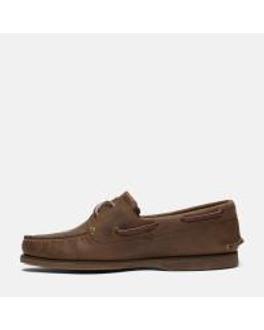 Timberland Brown Classic 2-Eye Boat Shoes for men