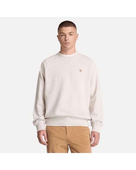 Timberland White Exeter River Crew Sweatshirt For for men