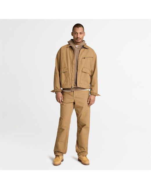 Timberland Brown South Cabot Garment Dye Hoodie For for men