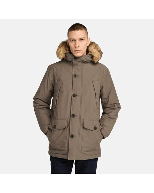 Timberland Scar Ridge Waterproof Parka For Men In Brown, Man, Brown, Size: 3xl for men