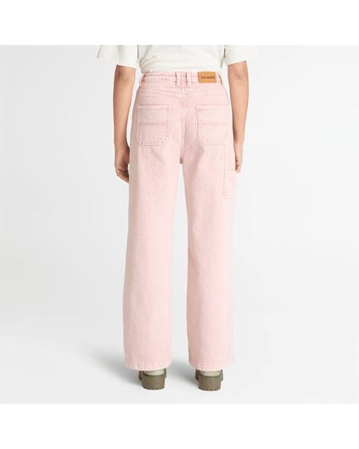 Timberland Carpenter Trouser For Women In Light Pink, Woman, Pink, Size: 23