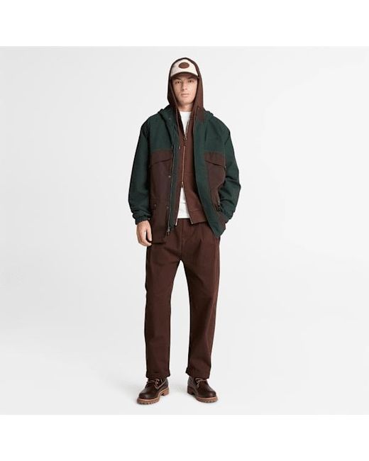 Timberland Brown Exeter River Full-Zip Hoodie For for men