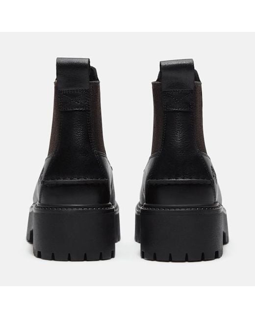 Timberland Black Stone Street Platform Chelsea Boot For