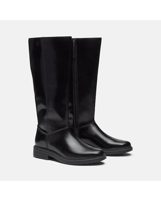 Timberland Black Stormbucks Tall Side Zip Boot For