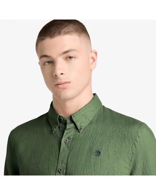 Timberland Green Mill Brook Linen Shirt For for men