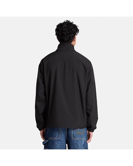 Timberland Black Windproof Full-Zip Softshell Jacket For for men