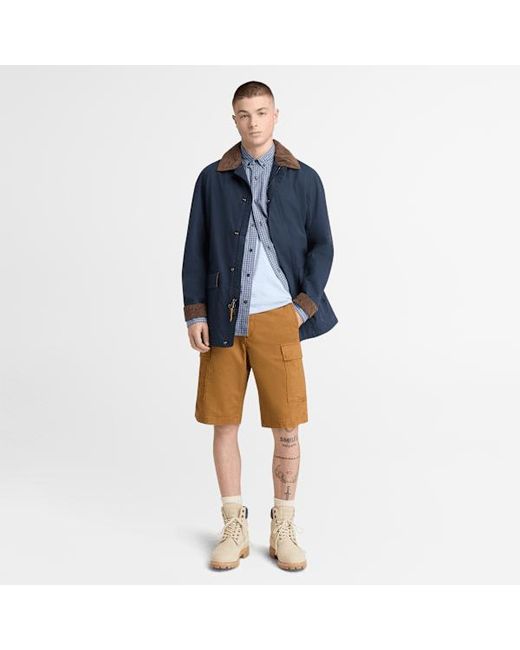 Timberland Blue Micro Plaid Poplin Shirt For for men