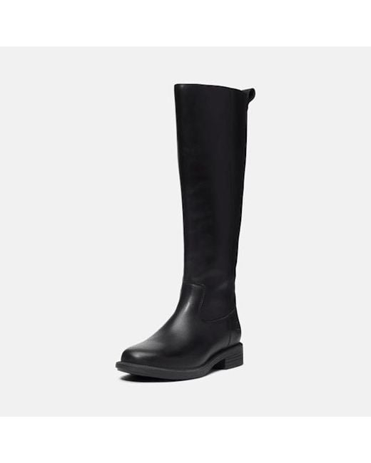 Timberland Black Verona Square Tall Side Zip Boot For
