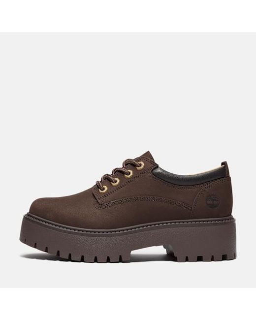 Timberland Brown Stone Street Platform Shoe For