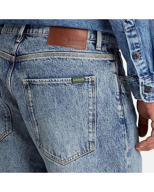 Timberland Blue Relaxed Denim Trouser For for men