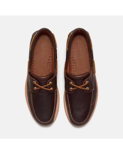 Timberland Brown Crafted Boat Shoe For for men