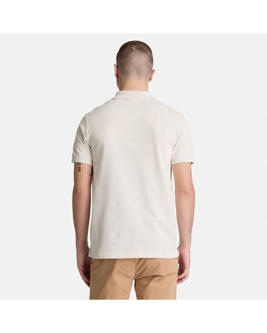 Timberland White Oyster River Slim Short-Sleeve Polo For for men