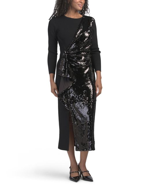 Tj Maxx Black Delta Maxi Dress For Nylon/Polyester/Rayon