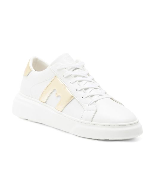 TJ Maxx Women's White Leather Kali Sneakers For