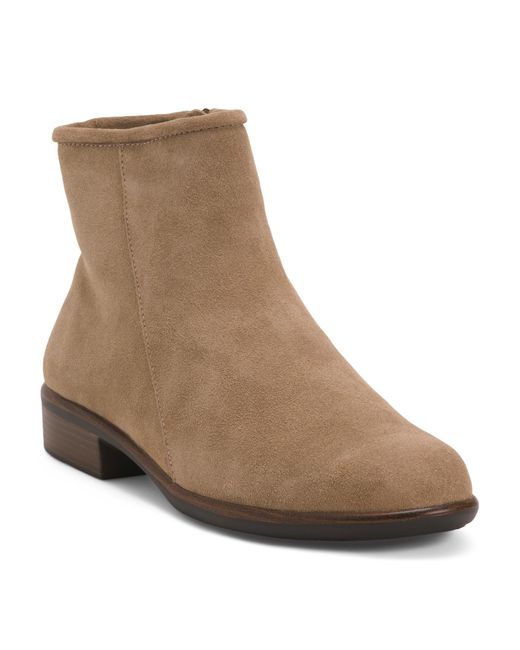 TJ Maxx Women's Brown Suede Norther Pull On Comfort Booties For