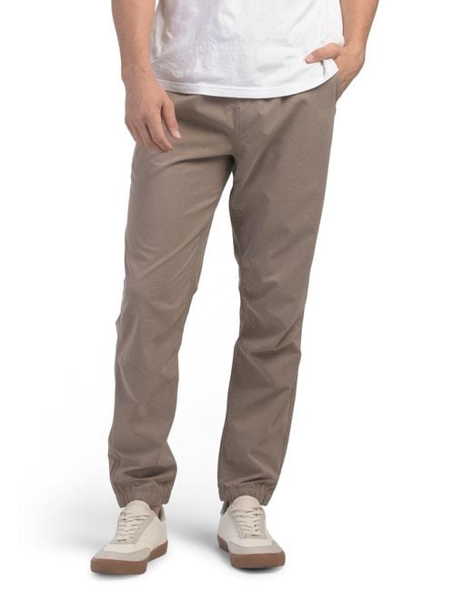 Tj Maxx Gray Off Duty Heather Twill Joggers For Polyester for men