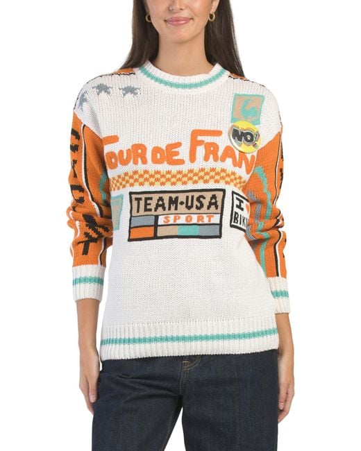 TJ Maxx Women's Gray Tour De France Sweater, Cotton