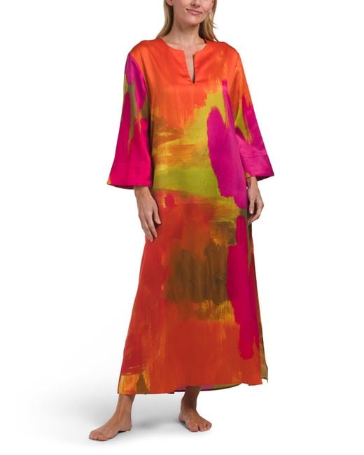Tj Maxx Red Soleil Caftan For Polyester