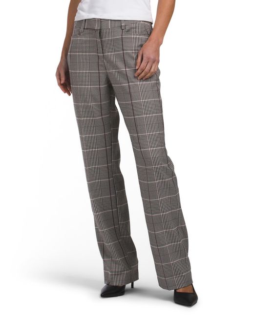 Tj Maxx Gray Plaid Pants For Polyester