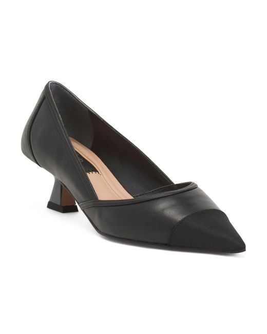 Tj Maxx Black Darcy Kitten Heel Pumps For Leather