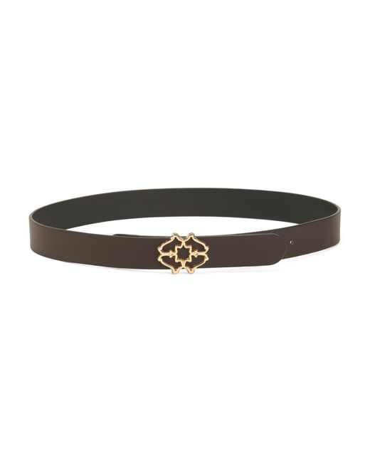 Tj Maxx Red Leather Heirloom Street Classic Belt For Leather
