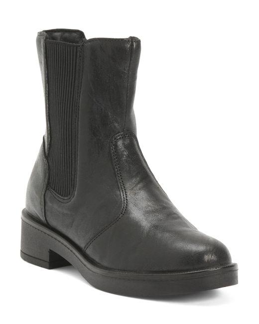 Tj Maxx Black Leather Comfort Booties For