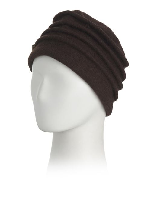 Tj Maxx Black Wool Blend Ribbed Cap With Flowers For Polyester/Wool