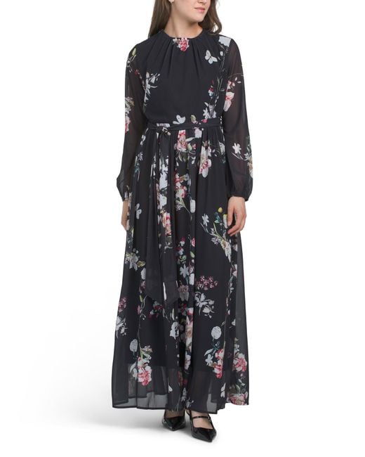TJ Maxx Floral Maxi Dress For Nylon/Cotton/Viscose in Black | Lyst TJ Maxx Floral Maxi Dress For Nylon/Cotton/Viscose in Black | Lyst