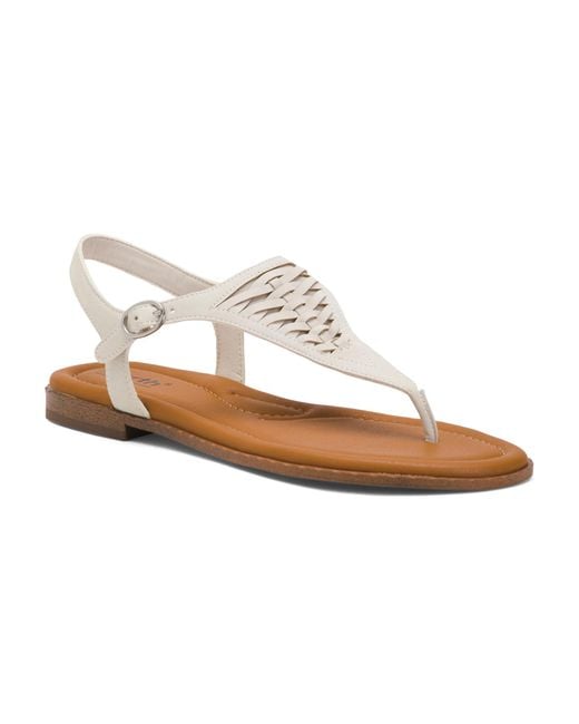 Tj Maxx White Xanya Comfort Flat Sandals For