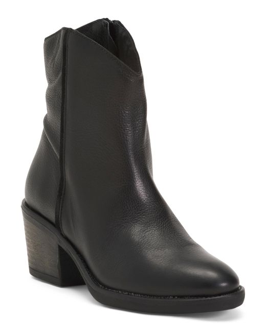 Tj Maxx Black Leather Duarte Booties For