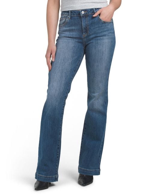 Tj Maxx Blue Mid Rise Bootcut Jeans For Spandex/Cotton/Polyester
