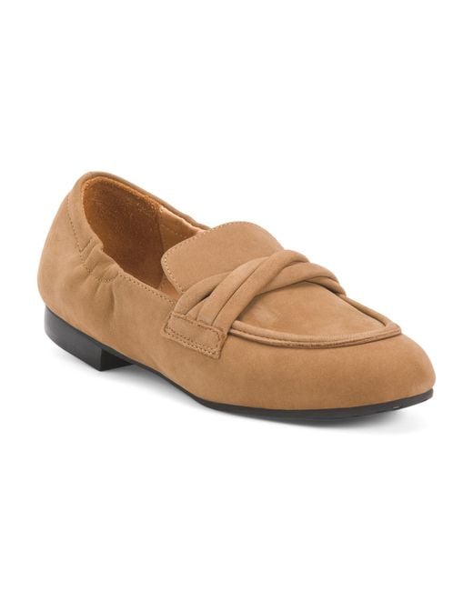 Tj Maxx Brown Suede Abel Scrunch Back Flats For