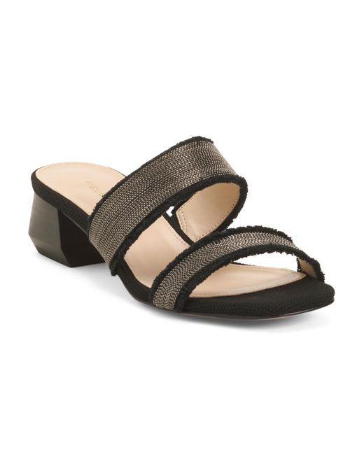Tj Maxx Brown Iona Low Heel Sandals For Leather