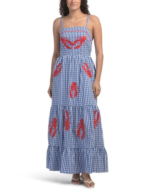 striped summer dress Trendy Light Blue Midi | Women's Dresses Sexy Mermaid Strapless Red or no bra Size:l/xl Cupcake