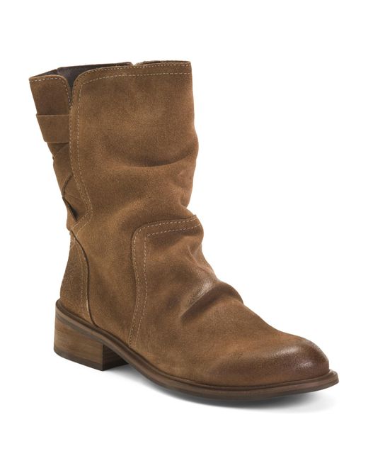 Tj Maxx Brown Suede Demy Boots For