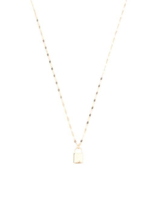 Tj Maxx Metallic 14Kt Lock Mirror Chain Necklace For