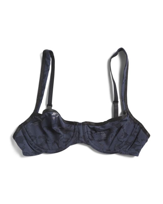 Tj Maxx Blue Shadow Scene Underwire Bra For Nylon/Spandex