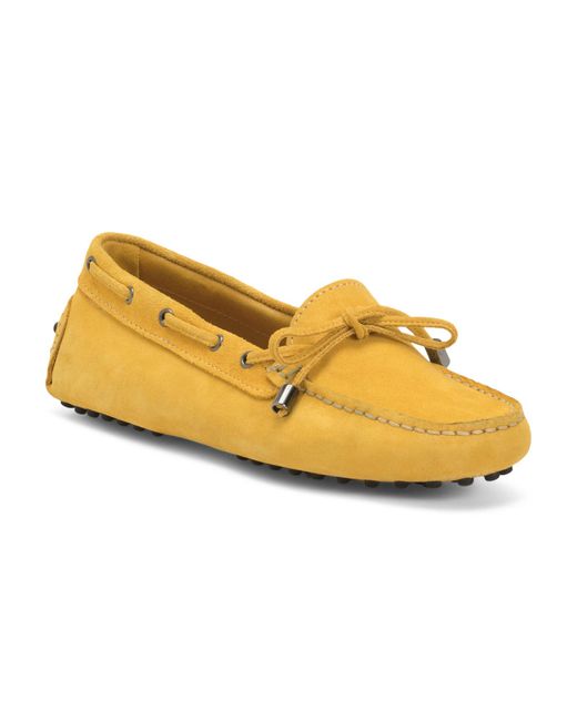 Tj Maxx Yellow Suede Car Shoes For