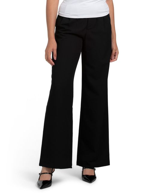 Tj Maxx Black High Waisted Wide Leg Trousers For Spandex/Polyester/Rayon