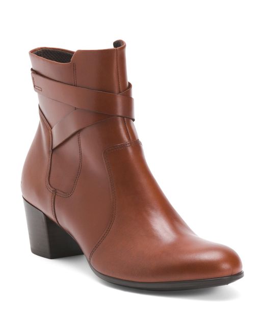 Tj Maxx Brown Leather Shape M 35 Comfort Booties For
