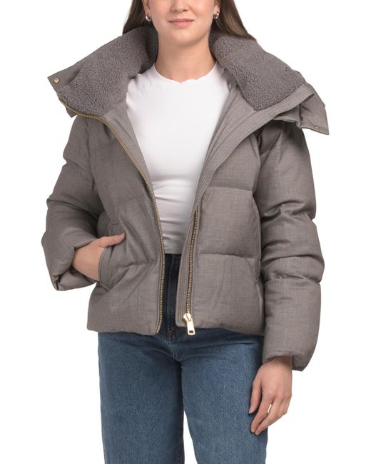 Tj Maxx Gray Rylee Puffer Jacket, Spandex/Polyester/Wool