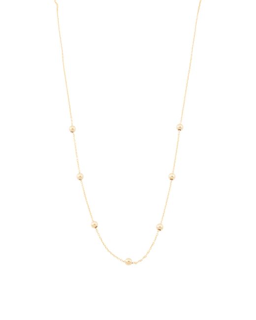 Tj Maxx White 14K Beaded Chain Necklace For