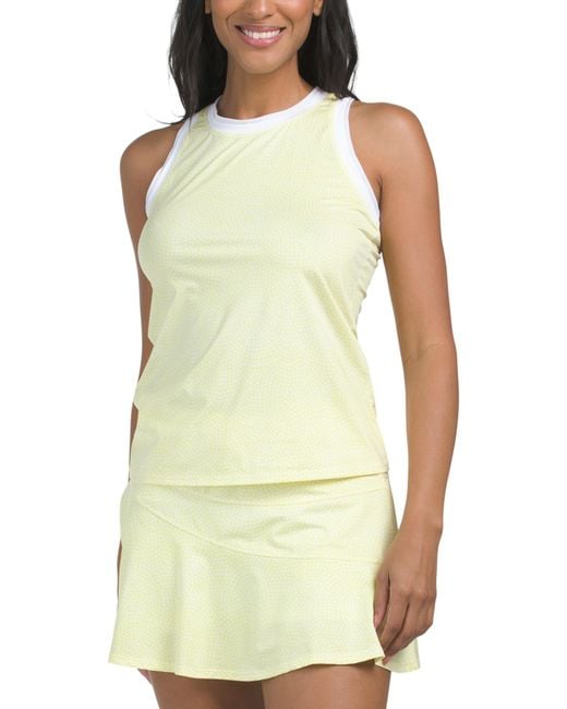 Tj Maxx Green Upf 50 Echo Racerback Tennis Tank For Spandex/Polyester