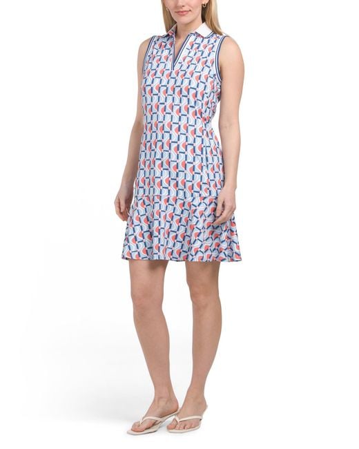 Tj Maxx Blue Merlin Mini Dress For Nylon/Spandex/Cotton