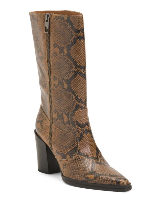 Tj Maxx Brown Leather Jaxon Mid Shaft Boots For