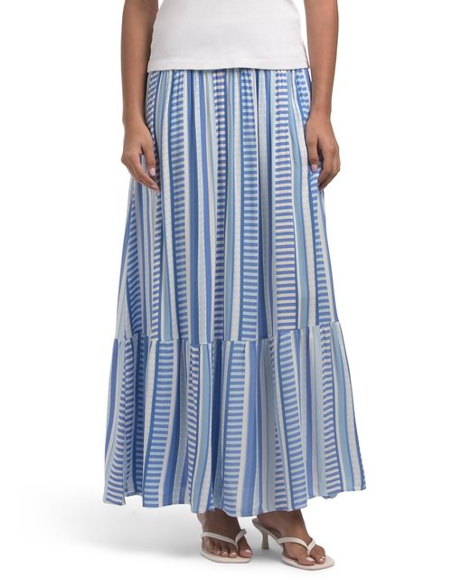 Tj Maxx Blue Vivian Skirt For Rayon