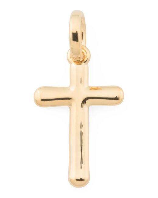 Tj Maxx White 14Kt Polished Cross Pendant For