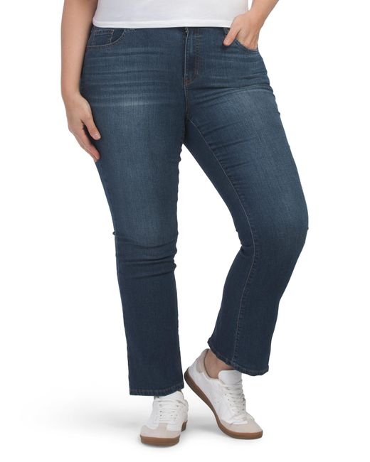 Tj Maxx Blue Plus Recycled Skinny Bootcut Jeans For Spandex/Cotton/Polyester
