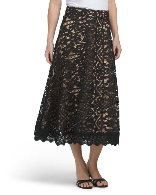 Tj Maxx Black Lace Skirt For Spandex/Polyester