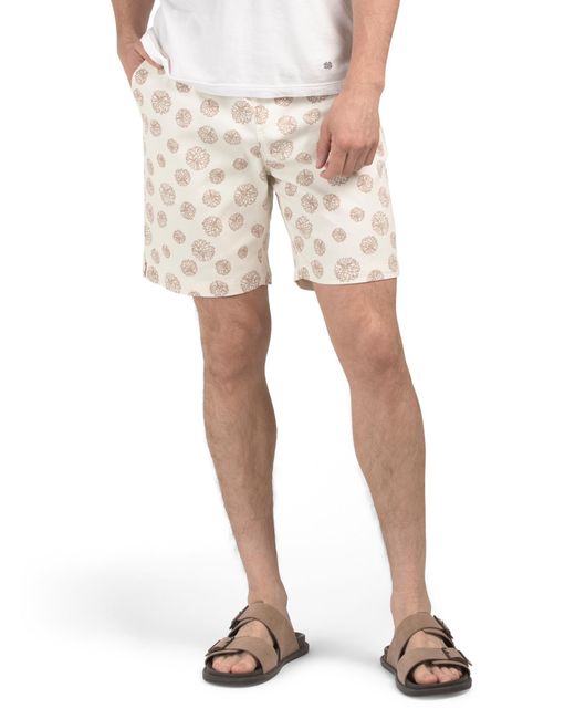 Tj Maxx Natural Printed Pull On Shorts For Spandex/Cotton for men
